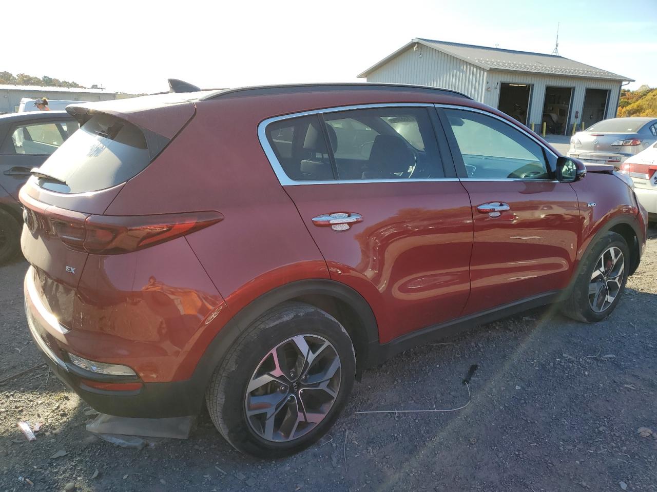 2022 KIA Sportage VIN KNDPNCAC0N7957401 Copart auction photo, front end damage thumbnail 3