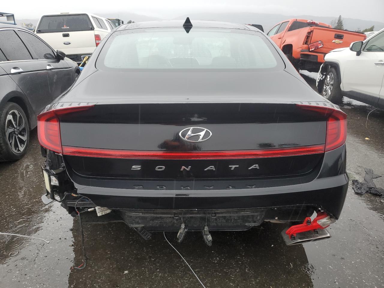 2020 Hyundai Sonata VIN 5NPEF4JA2LH007865 Copart auction photo, side / rear end damage thumbnail 6