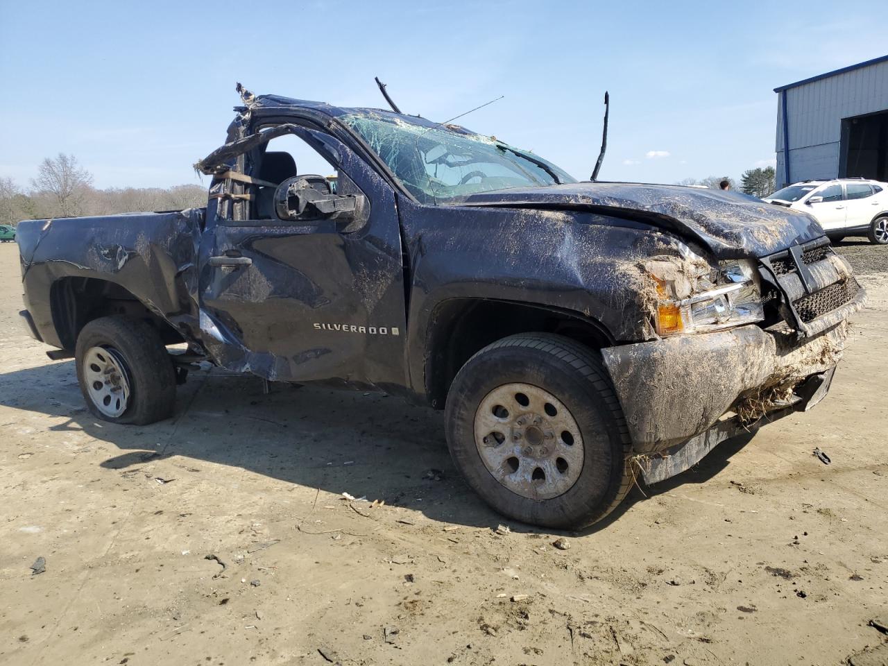 2007 Chevrolet Silverado VIN 1GCEC14X17Z650388 Copart auction photo, all over damage thumbnail 4