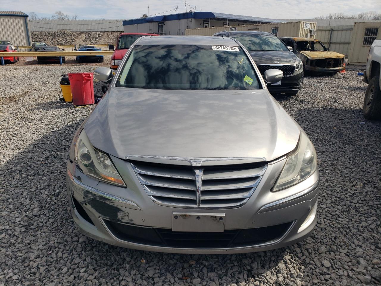 2012 Hyundai Genesis VIN KMHGC4DF3CU169420 Copart auction photo, front end damage thumbnail 5