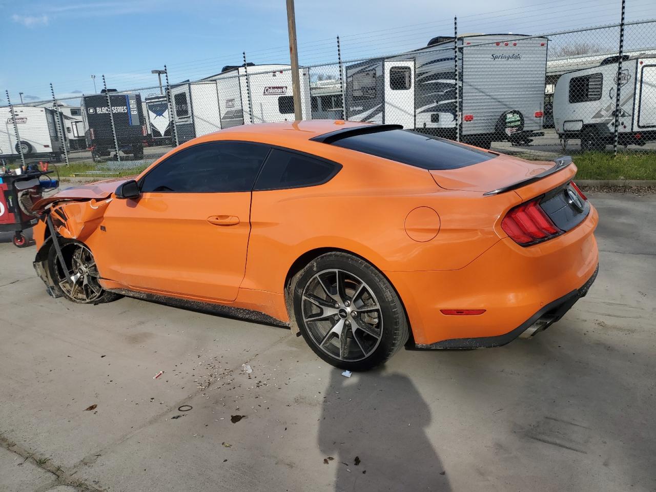 2020 Ford Mustang VIN 1FA6P8TD8L5118412 Copart auction photo, front end / side damage thumbnail 2