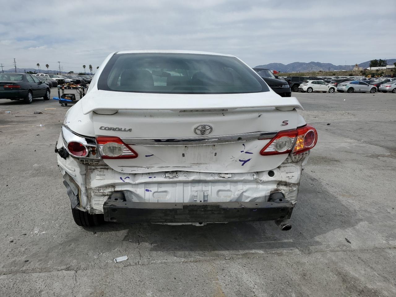 2012 Toyota Corolla VIN 2T1BU4EE7CC875627 Copart auction photo, rear end / side damage thumbnail 6