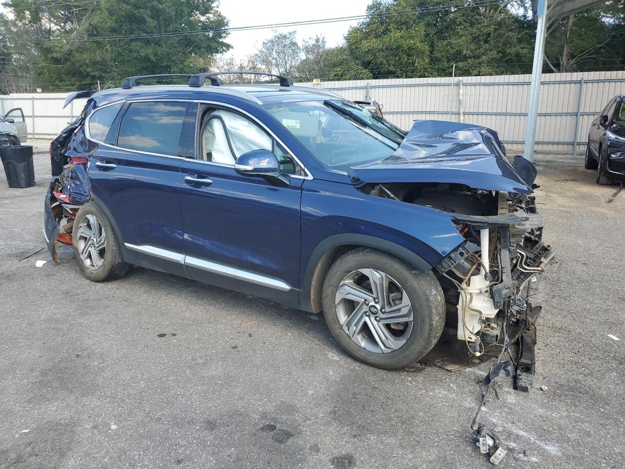 2022 Hyundai Santa Fe VIN 5NMS34AJ0NH405796 Copart auction photo, front end / rear end damage thumbnail 4