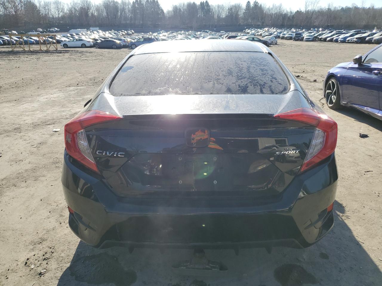 2019 Honda Civic VIN 2HGFC2F84KH505050 Copart auction photo, front end / side damage thumbnail 6