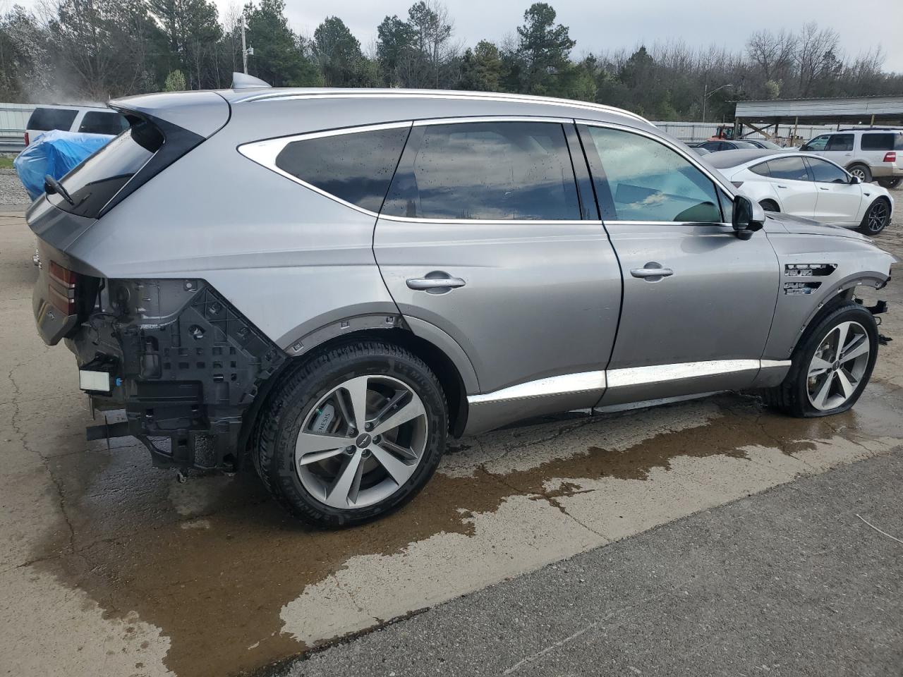 2023 Genesis Gv80 VIN KMUHBDSB4PU127787 Copart auction photo, front end / rear end damage thumbnail 3