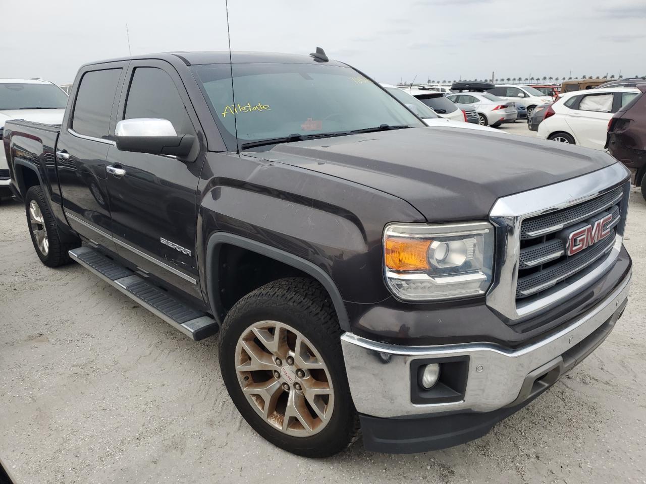 2015 GMC Sierra VIN 3GTP1VECXFG451758 Copart auction photo, water/flood damage thumbnail 4