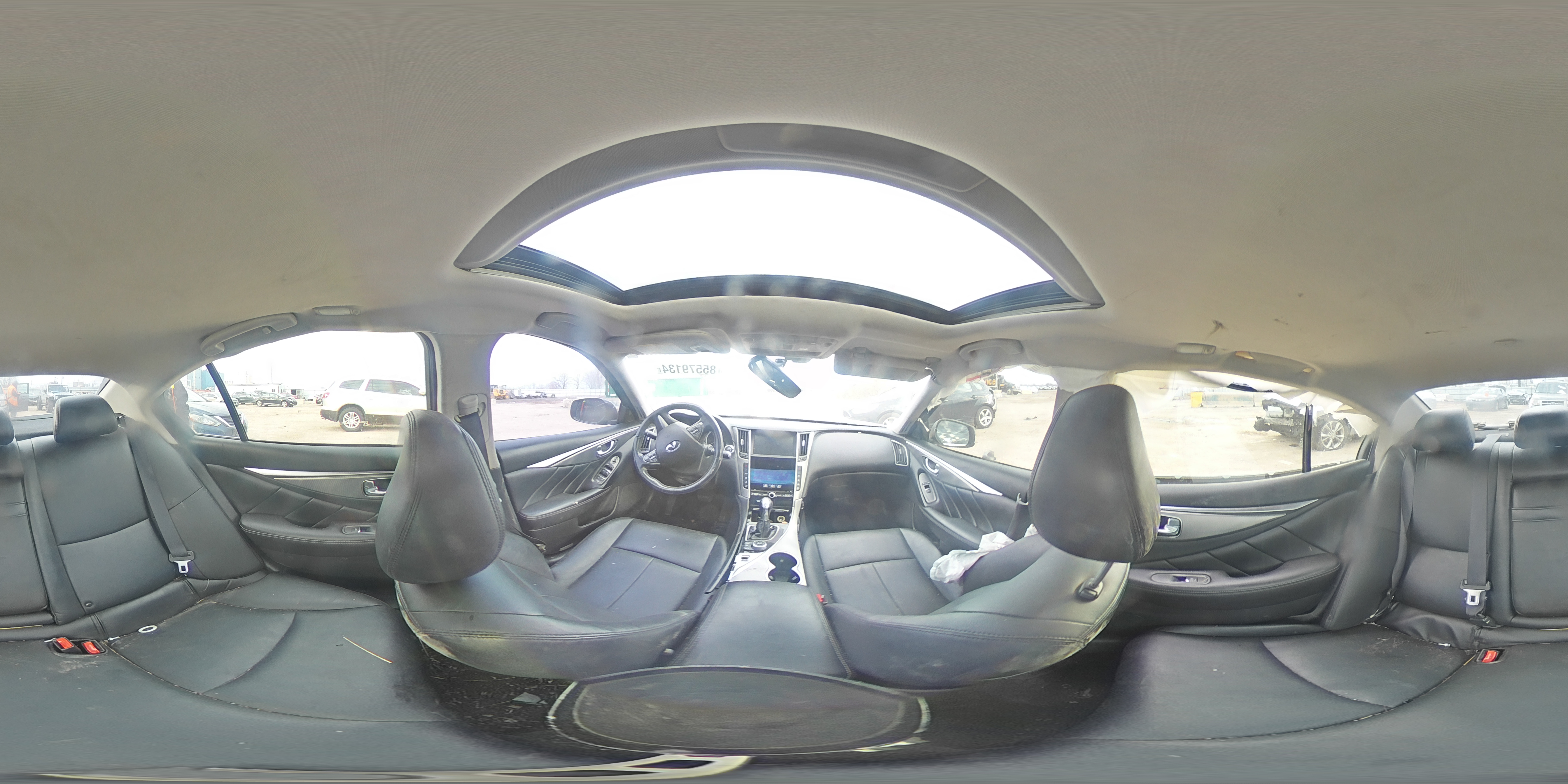 2017 Infiniti Q50 VIN JN1EV7AR4HM841419 Copart auction photo, all over damage thumbnail 13