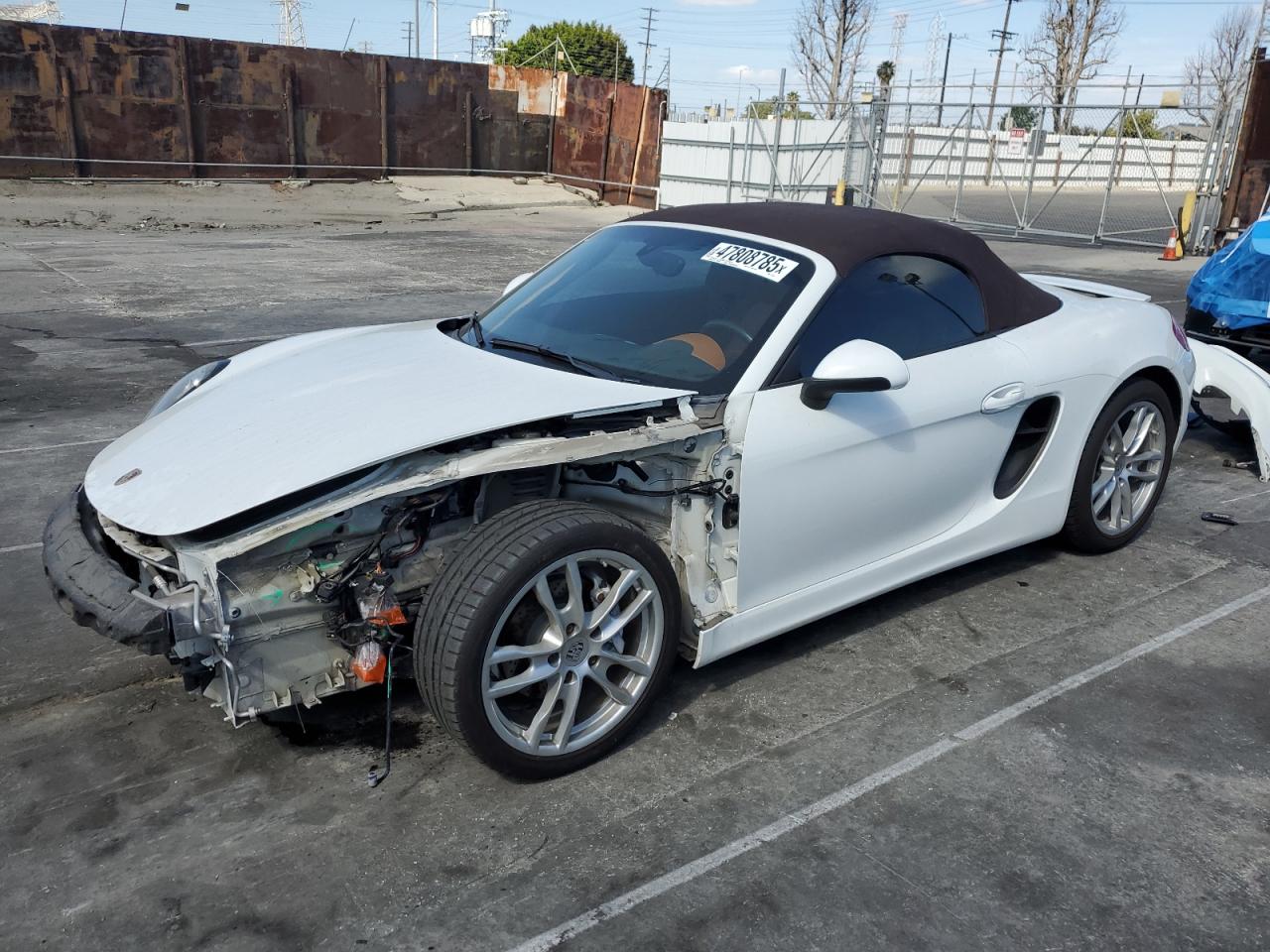 2013 Porsche Boxster VIN WP0CA2A85DS112782 - Copart auction photo