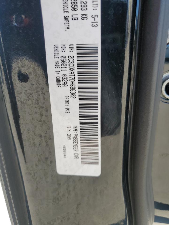 2013 Dodge Charger VIN 2C3CDXAT7DH696302 Copart auction photo, front end damage thumbnail 14