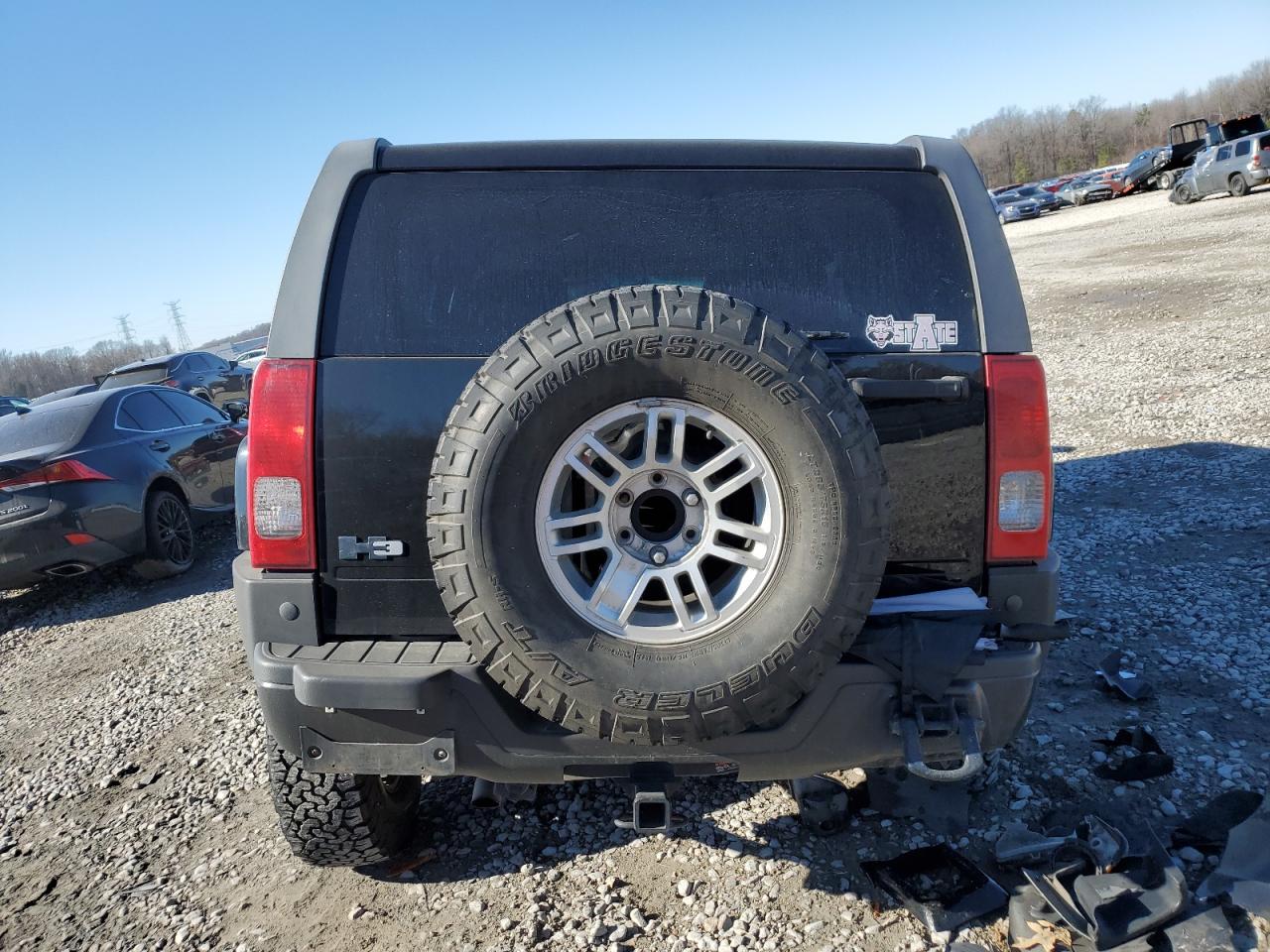 2009 Hummer H3 VIN 5GTEN13E098113359 Copart auction photo, front end damage thumbnail 6