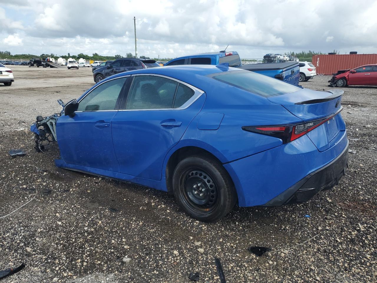 2022 Lexus IS VIN JTHSZ1B28N5050382 Copart auction photo, stripped damage thumbnail 2