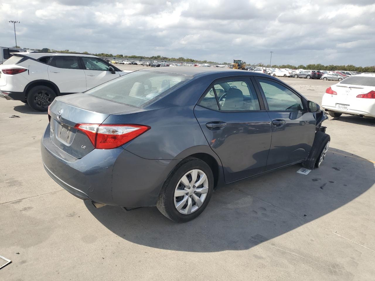 2016 Toyota Corolla VIN 5YFBURHE0GP506705 Copart auction photo, front end / side damage thumbnail 3