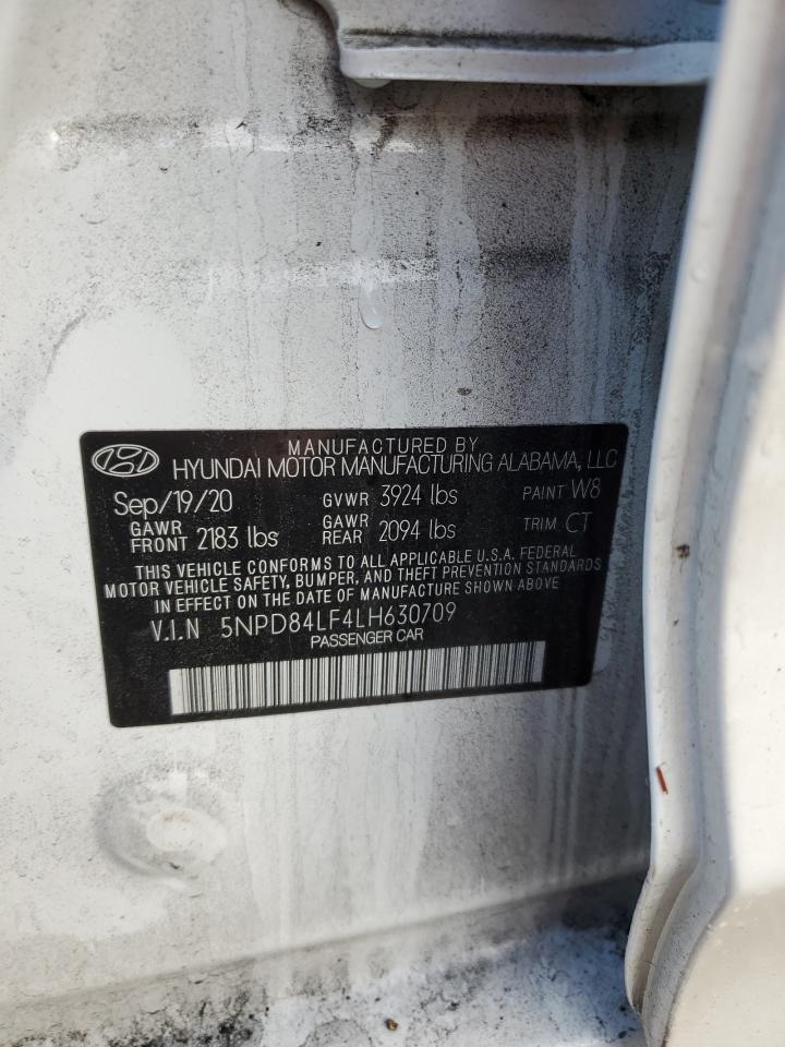 2020 Hyundai Elantra VIN 5NPD84LF4LH630709 Copart auction photo, front end damage thumbnail 15