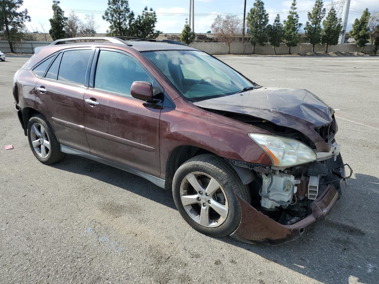2008 Lexus RX VIN JTJGK31U280013210 Copart auction photo, front end / side damage thumbnail 4