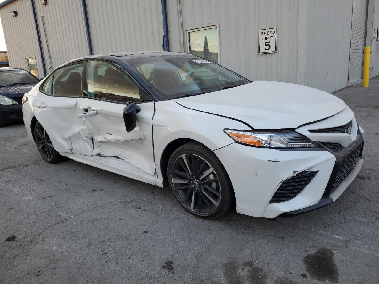 2020 Toyota Camry VIN 4T1K61AK5LU399199 Copart auction photo, side / front end damage thumbnail 4