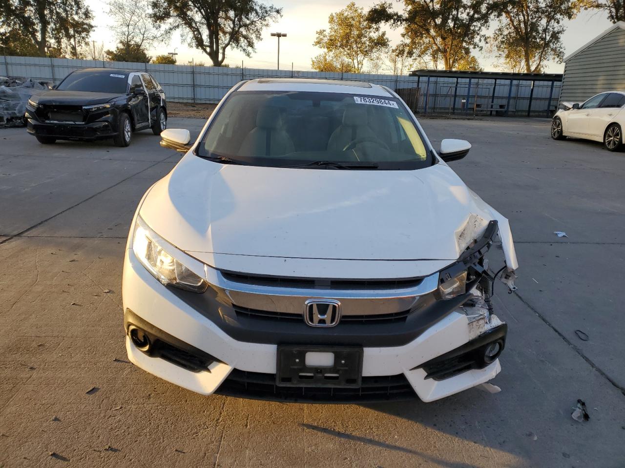 2017 Honda Civic VIN 19XFC1F33HE201855 Copart auction photo, front end damage thumbnail 5