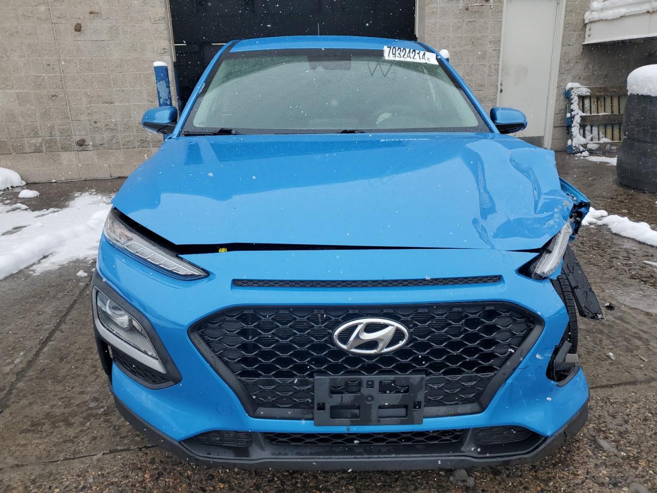 2021 Hyundai Kona VIN KM8K1CAA7MU626993 Copart auction photo, front end / side damage thumbnail 5