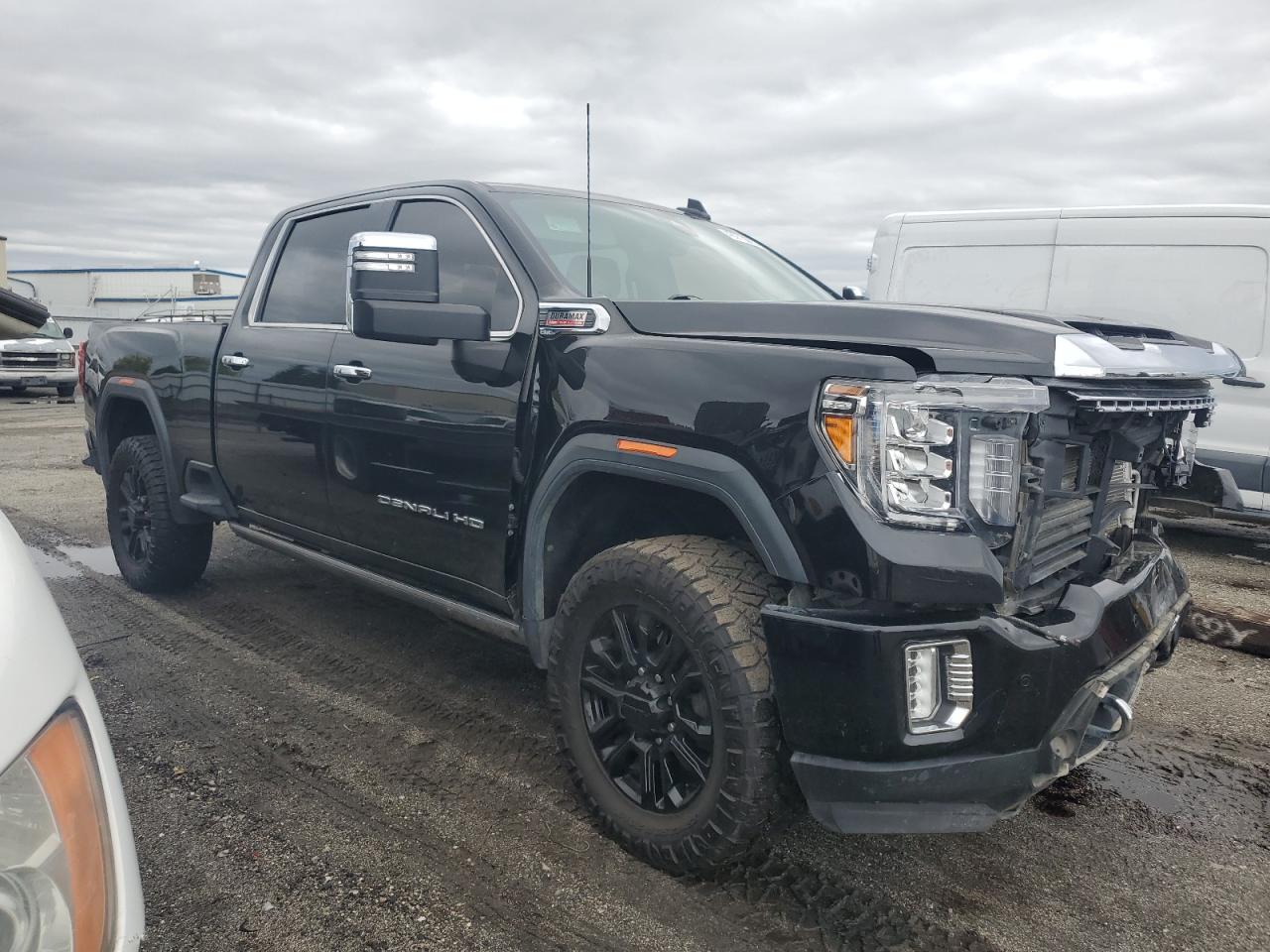 2022 GMC Sierra VIN 1GT49REY9NF350550 Copart auction photo, front end damage thumbnail 4
