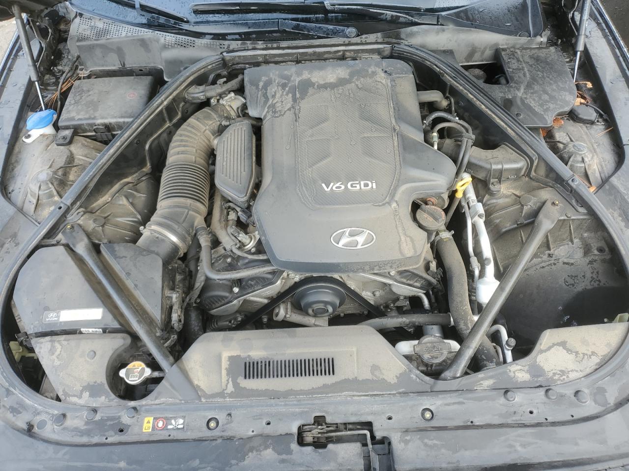 2015 Hyundai Genesis VIN KMHGN4JE5FU078823 Copart auction photo, side / rear end damage thumbnail 11