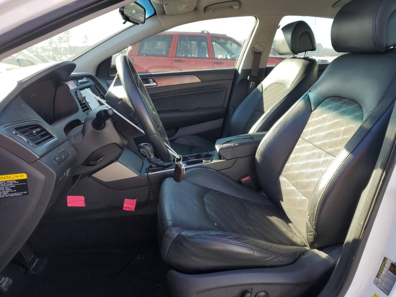 2016 Hyundai Sonata VIN 5NPE34AFXGH355309 Copart auction photo, front end / side damage thumbnail 7