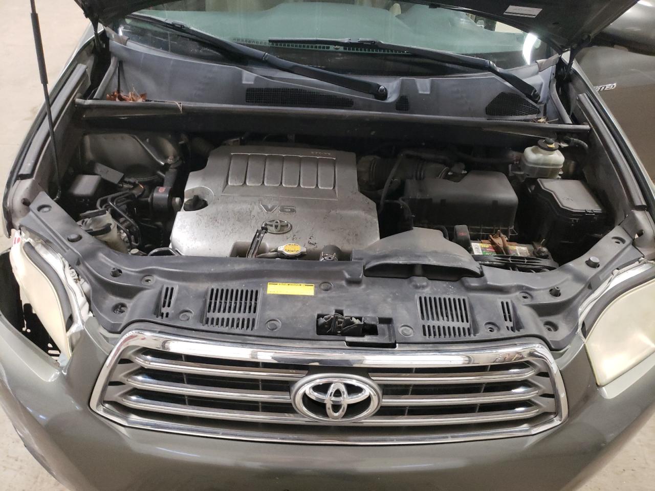 2009 Toyota Highlander VIN JTEES42A692139253 Copart auction photo, front end / side damage thumbnail 13