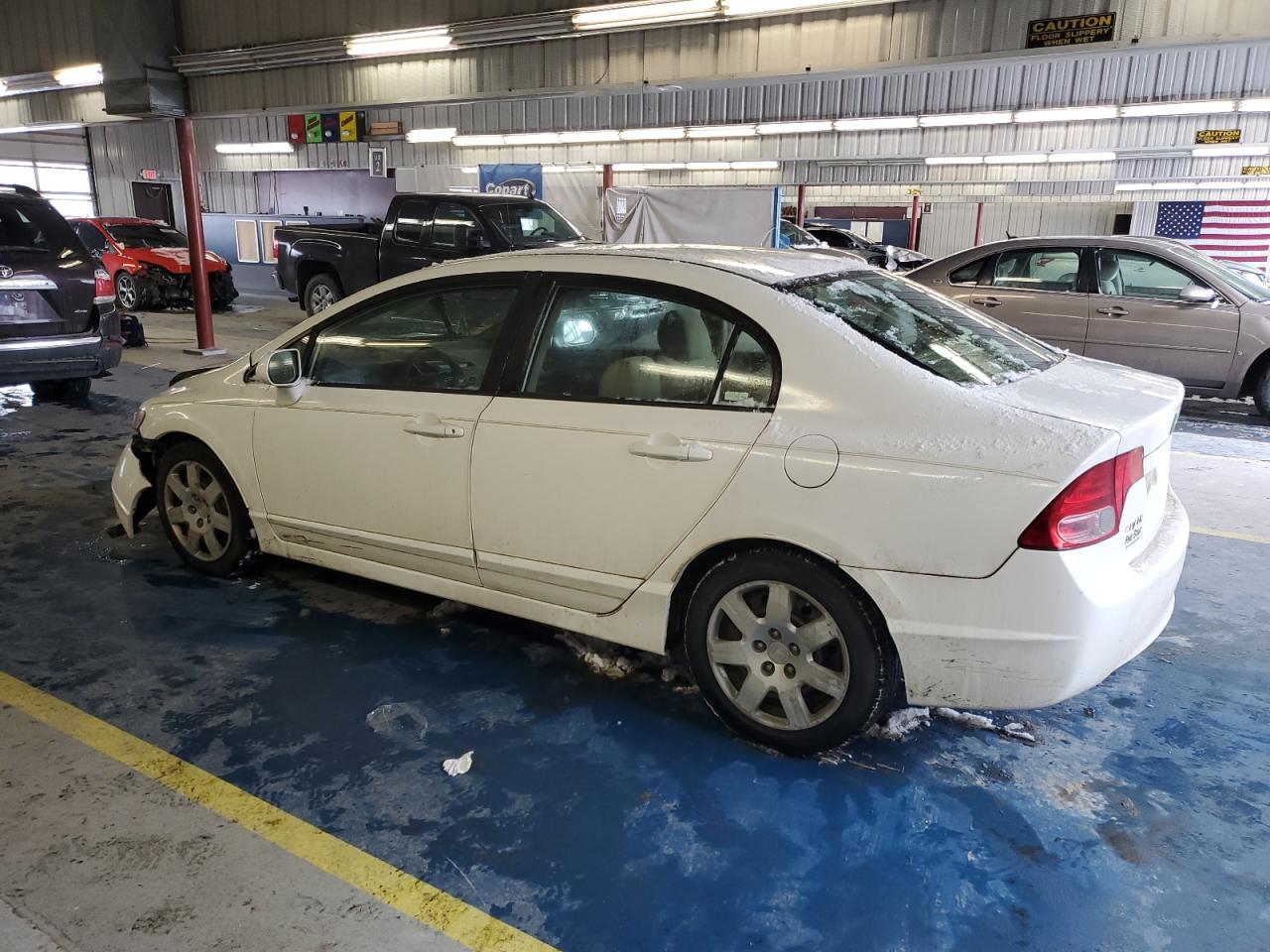 2008 Honda Civic VIN 1HGFA16578L050910 Copart auction photo, front end / side damage thumbnail 2
