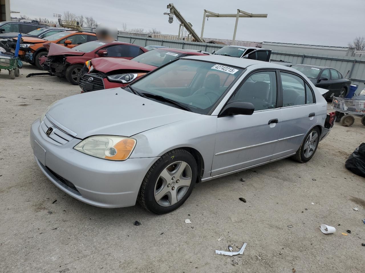 2001 Honda Civic VIN 1HGES155X1L046009