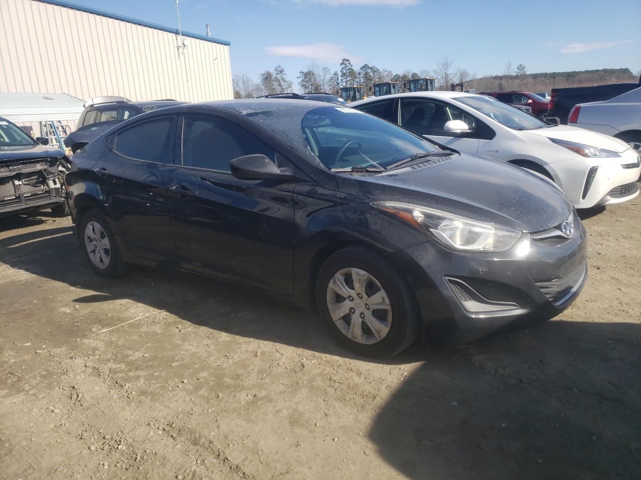 2016 Hyundai Elantra VIN 5NPDH4AE2GH747477 Copart auction photo, rear end / minor dent/scratches damage thumbnail 4
