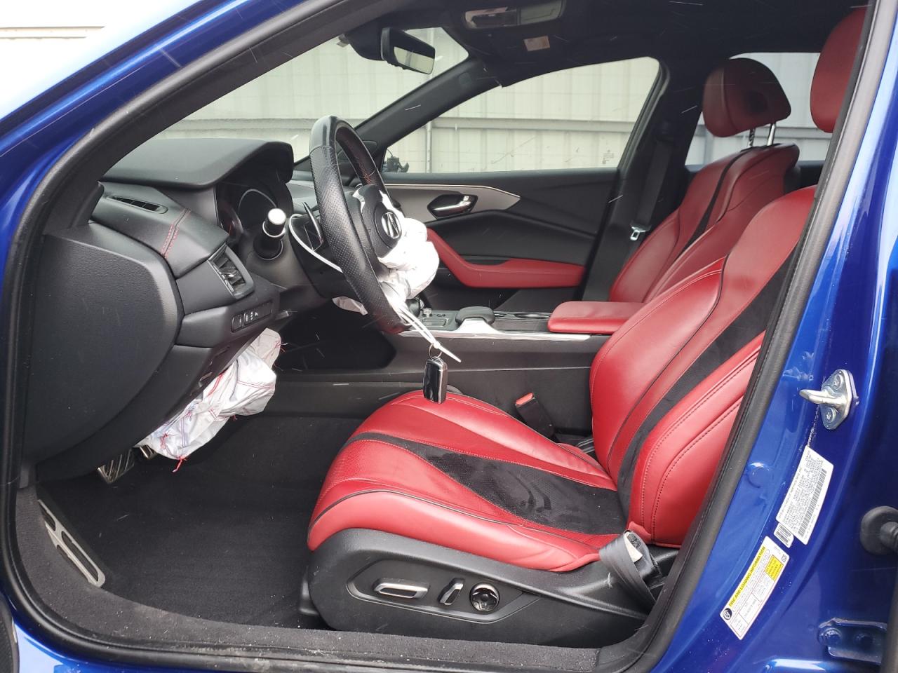 2021 Acura TLX VIN 19UUB5F55MA000122 Copart auction photo, all over damage thumbnail 7