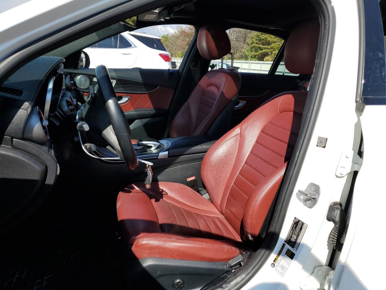 2017 Mercedes-Benz C-klasse VIN 55SWF4KB1HU218409 Copart auction photo, water/flood damage thumbnail 7