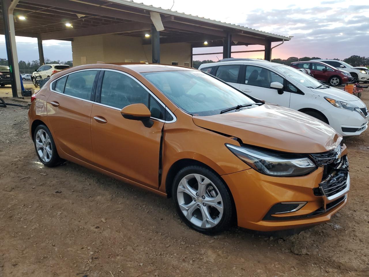 2017 Chevrolet Cruze VIN 3G1BF6SM6HS561827 Copart auction photo, front end / side damage thumbnail 4