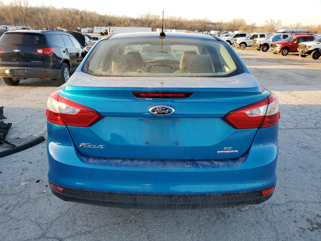 2014 Ford Focus VIN 1FADP3F27EL460680 Copart auction photo, front end damage thumbnail 6