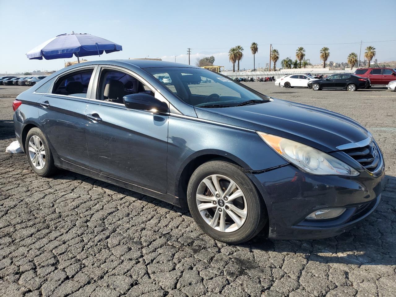 2013 Hyundai Sonata VIN 5NPEB4AC3DH758293 Copart auction photo, vandalism damage thumbnail 4