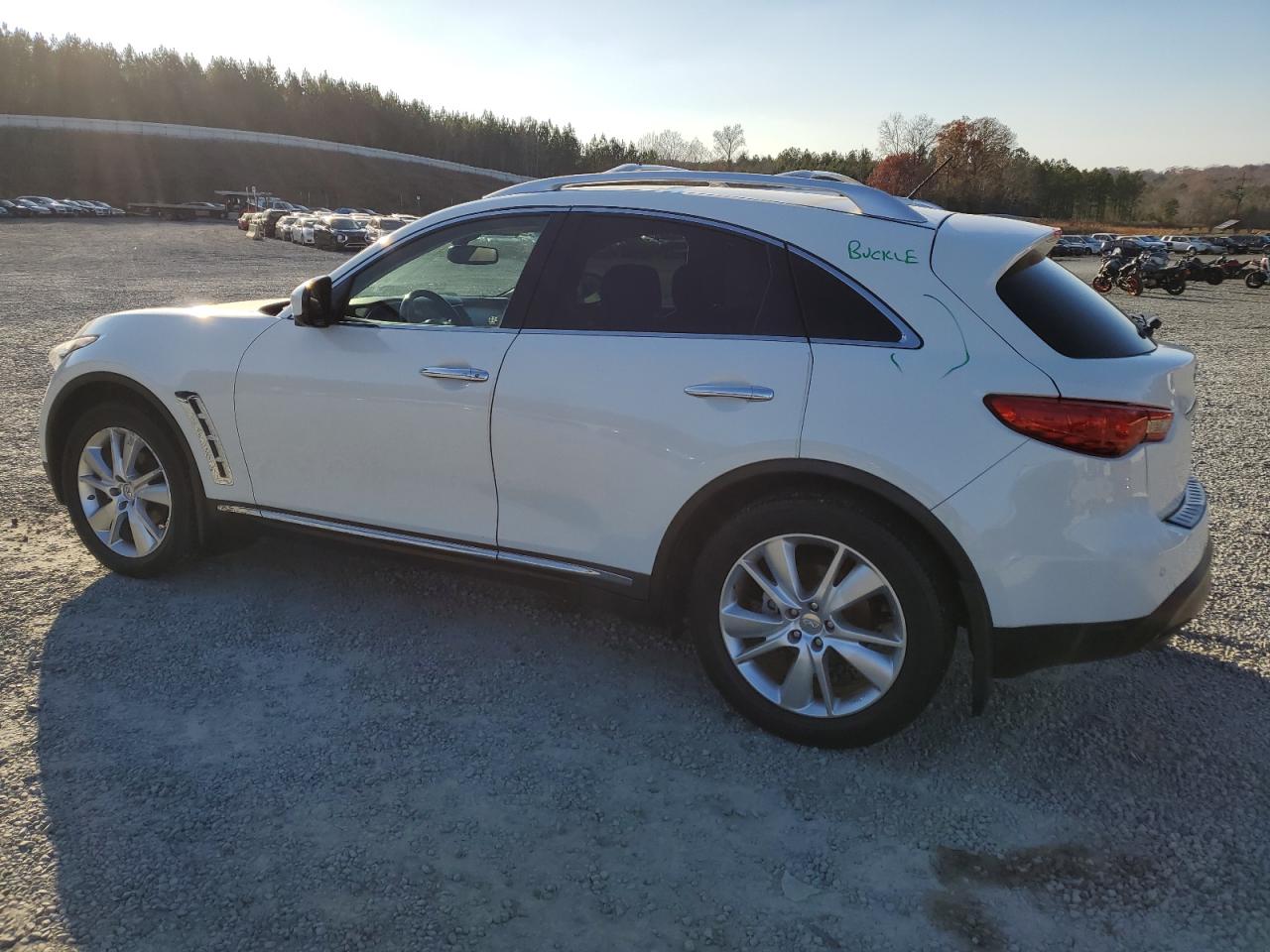 2014 Infiniti QX70 VIN JN8CS1MW3EM410887 Copart auction photo, rear end damage thumbnail 2