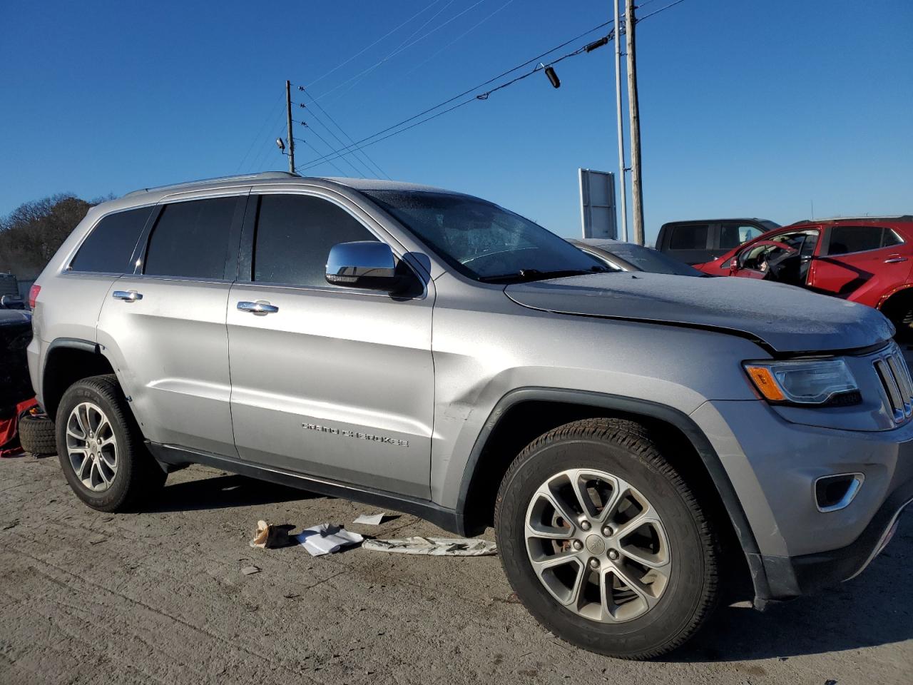 2015 Jeep Grand Cherokee VIN 1C4RJFBG7FC802702 Copart auction photo, undercarriage / all over damage thumbnail 4