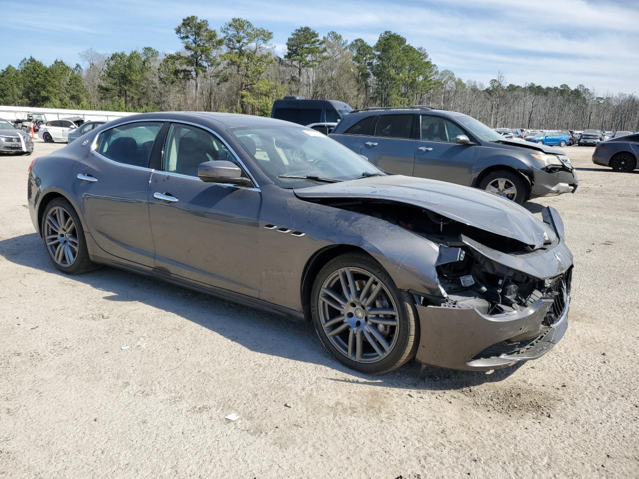 2017 Maserati Ghibli VIN ZAM57RSA7H1205182 Copart auction photo, front end damage thumbnail 4