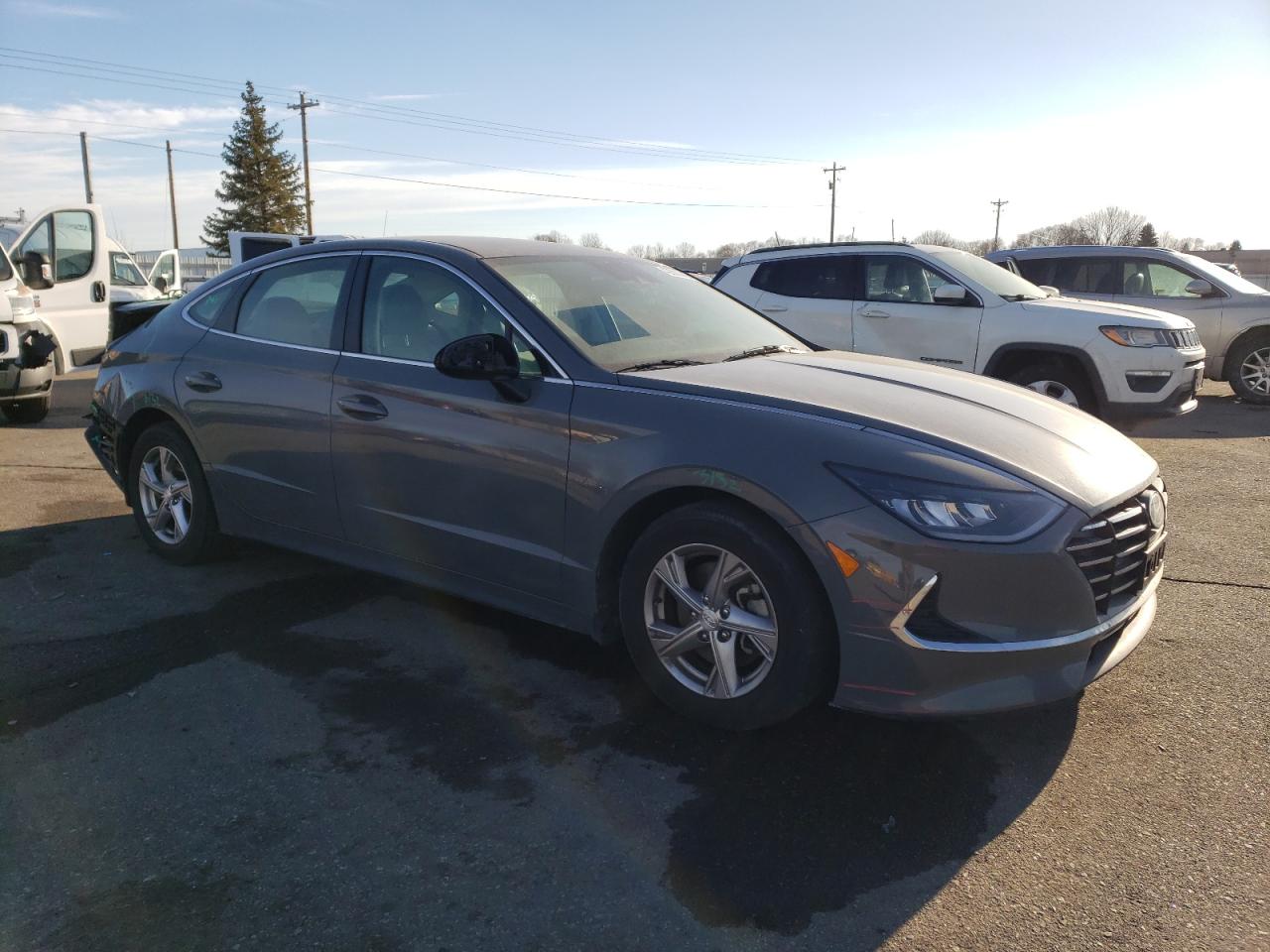 2021 Hyundai Sonata VIN 5NPEG4JAXMH091612 Copart auction photo, rear end / front end damage thumbnail 4