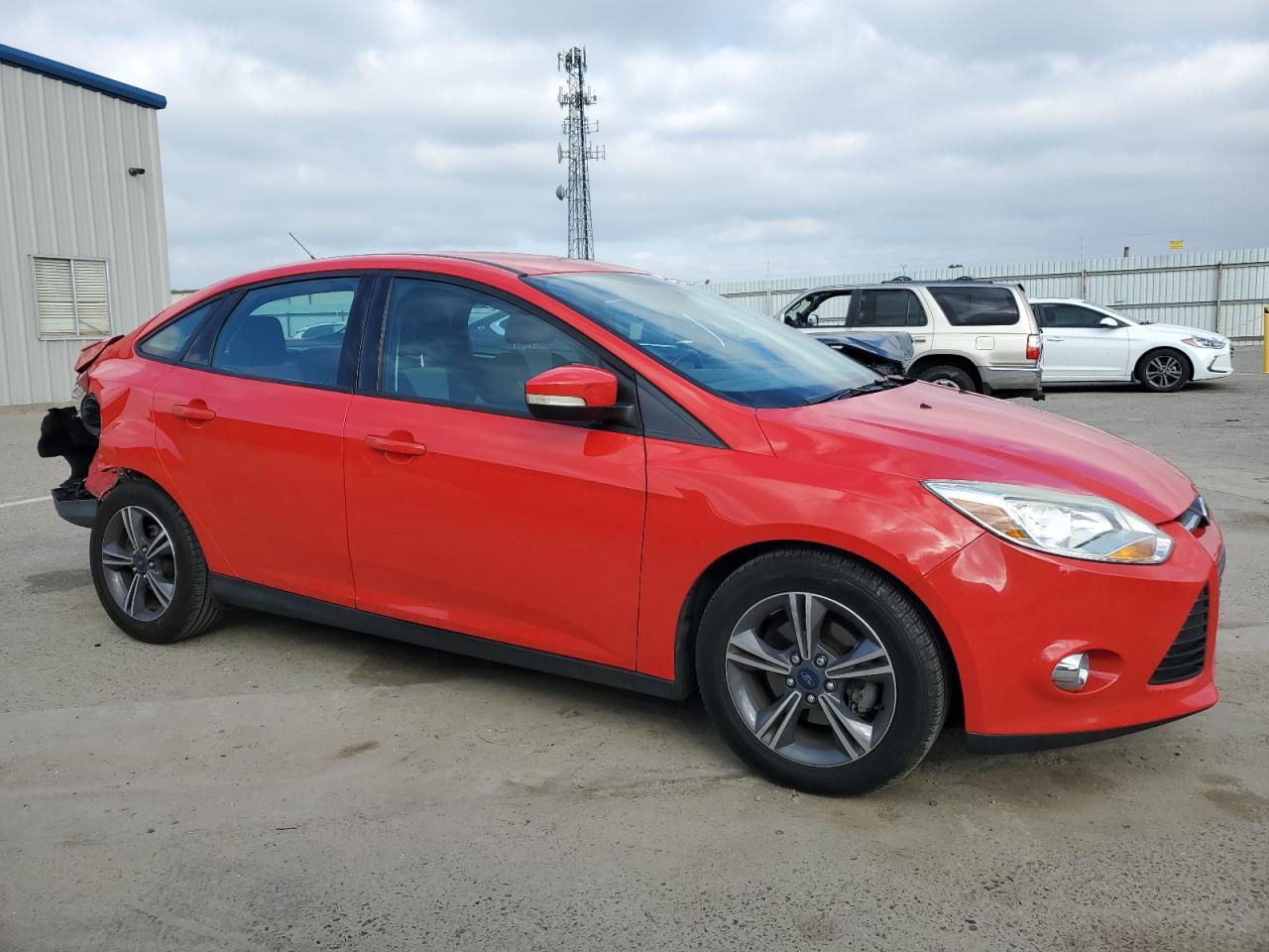 2014 Ford Focus VIN 1FADP3F28EL432158 Copart auction photo, rear end damage thumbnail 4
