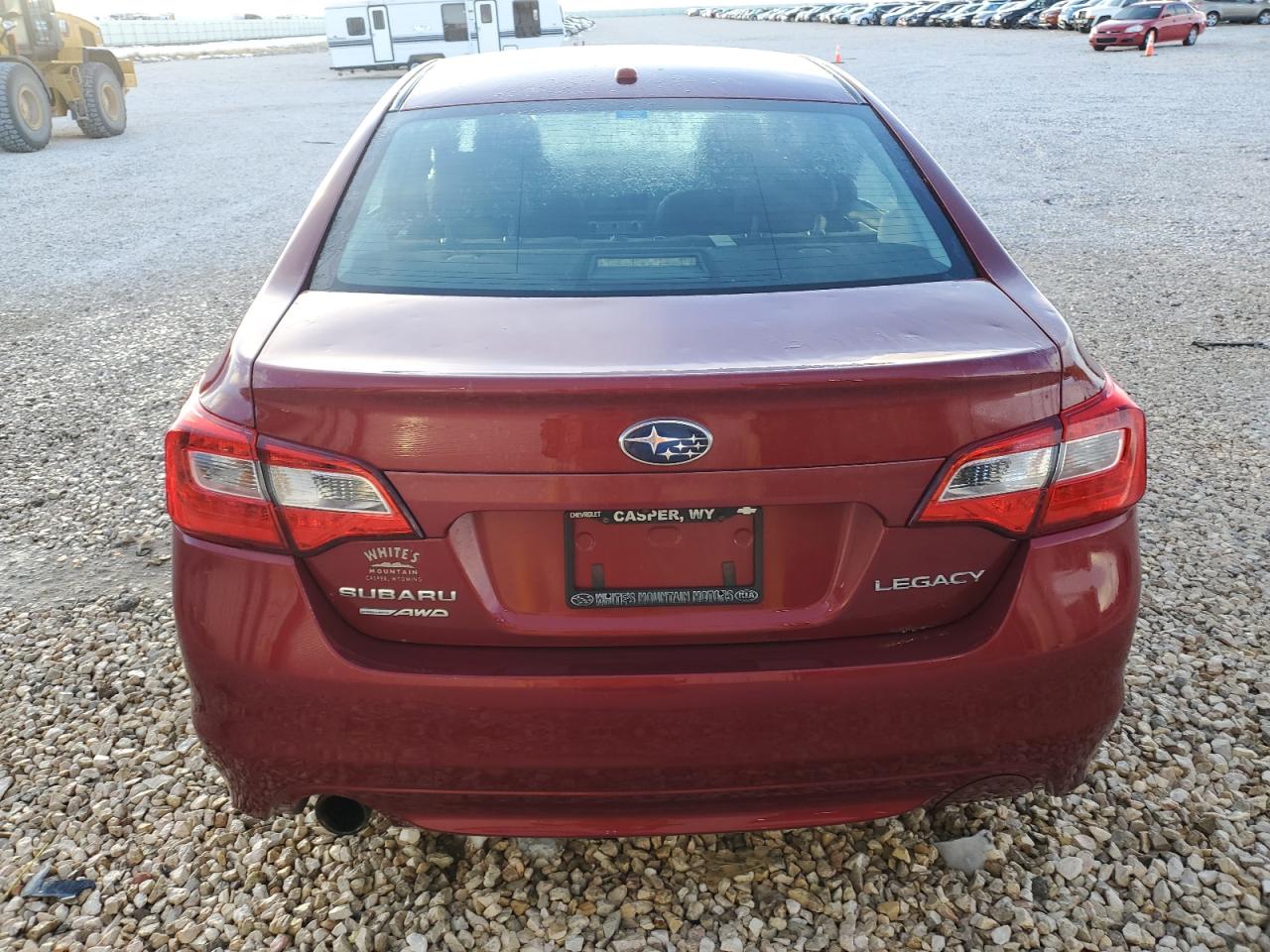 2015 Subaru Legacy VIN 4S3BNBC63F3066510 Copart auction photo, hail / front end damage thumbnail 6