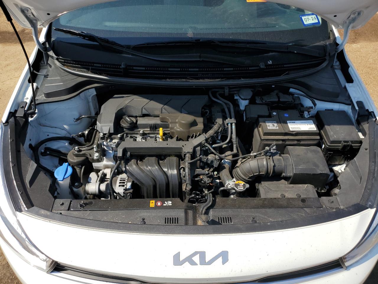 2022 KIA Rio VIN 3KPA24AD8NE505872 Copart auction photo, side / all over damage thumbnail 11