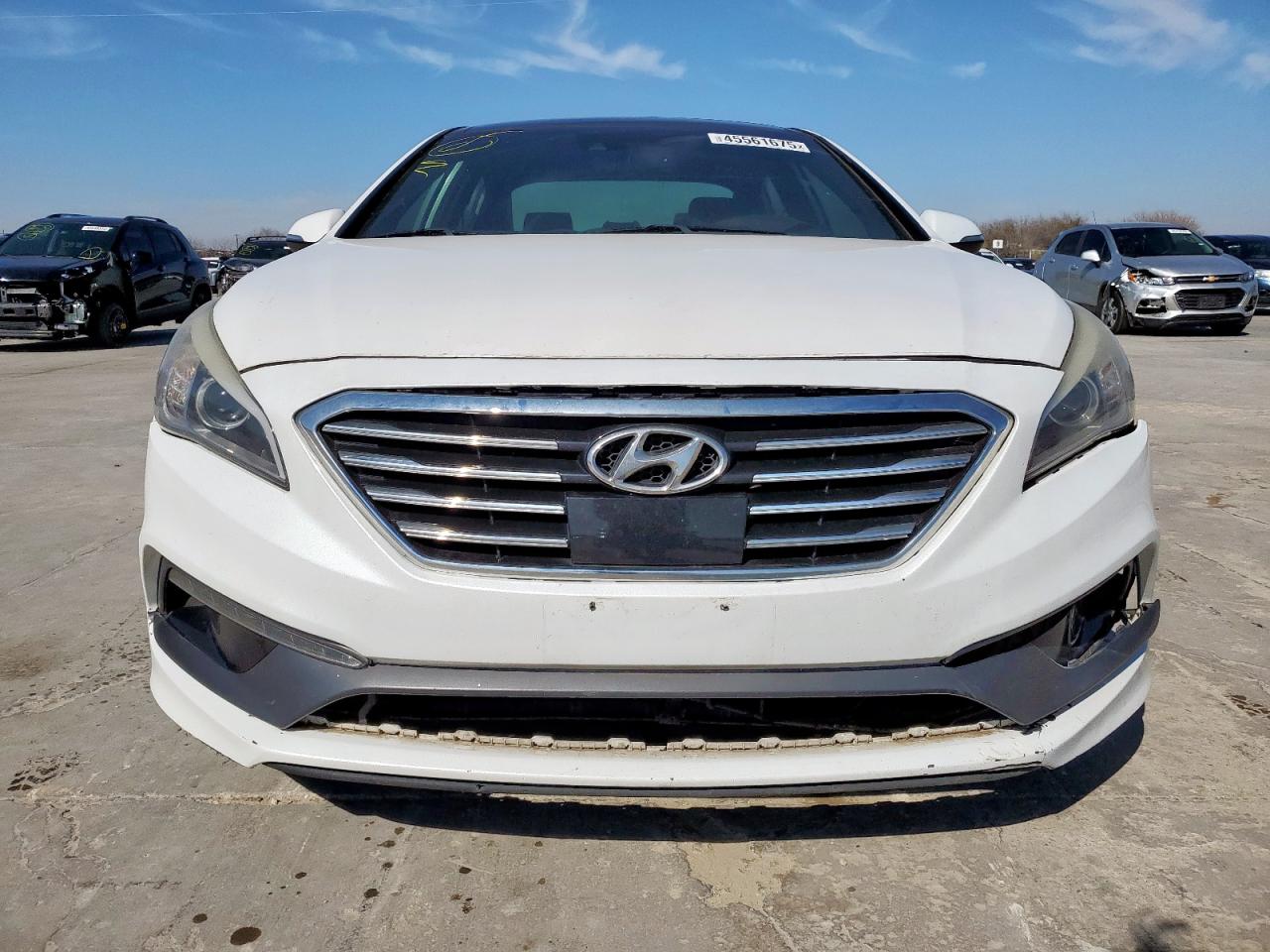 2015 Hyundai Sonata VIN 5NPE34AB9FH248408 Copart auction photo, front end damage thumbnail 5