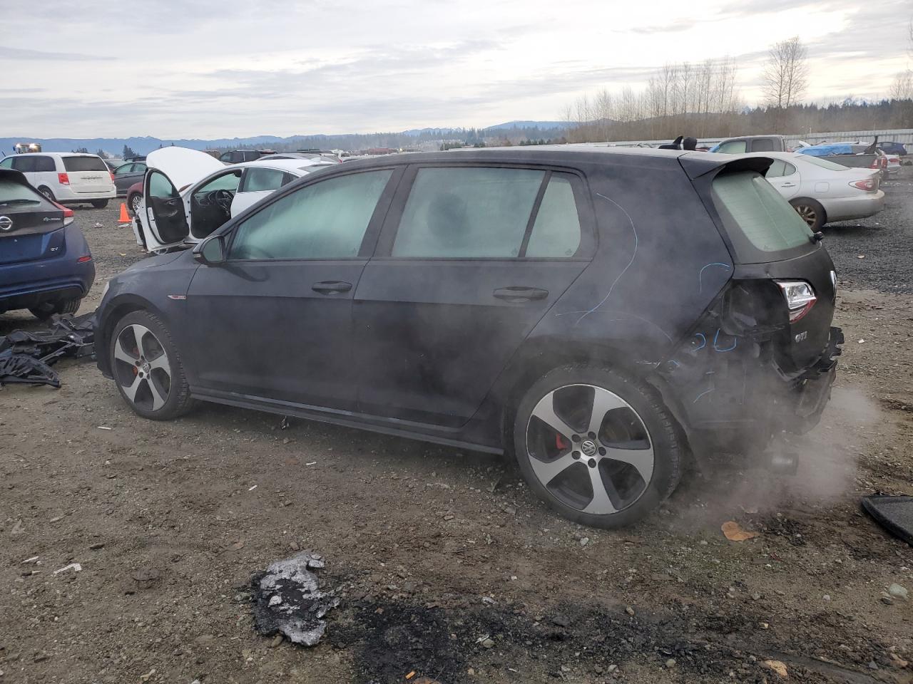 2017 Volkswagen GTI VIN 3VW4T7AU8HM031084 Copart auction photo, rear end damage thumbnail 2