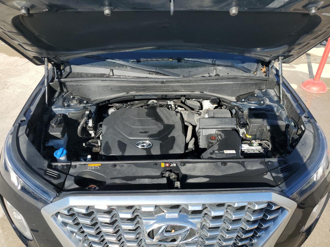2020 Hyundai Palisade VIN KM8R44HE9LU148112 Copart auction photo, side / rear end damage thumbnail 12
