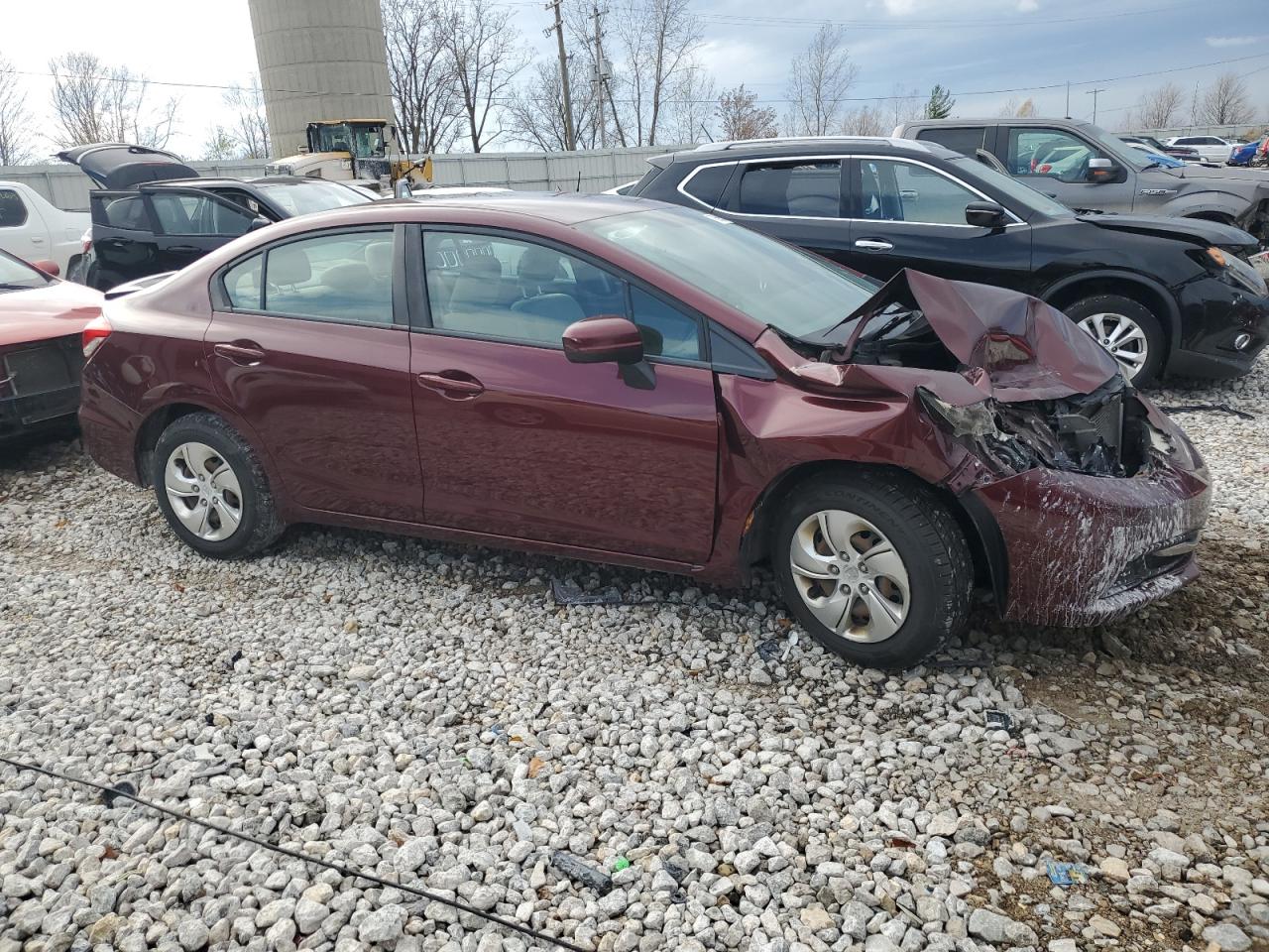 2014 Honda Civic VIN 19XFB2F54EE049901 Copart auction photo, front end damage thumbnail 4
