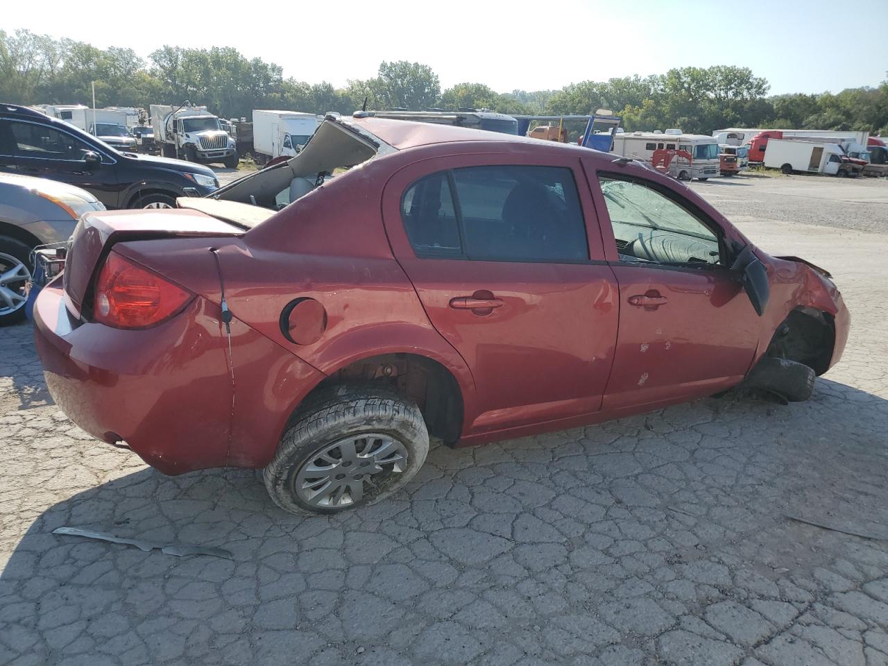 2010 Chevrolet Cobalt VIN 1G1AB5F59A7207163 Copart auction photo, rollover / undercarriage damage thumbnail 3