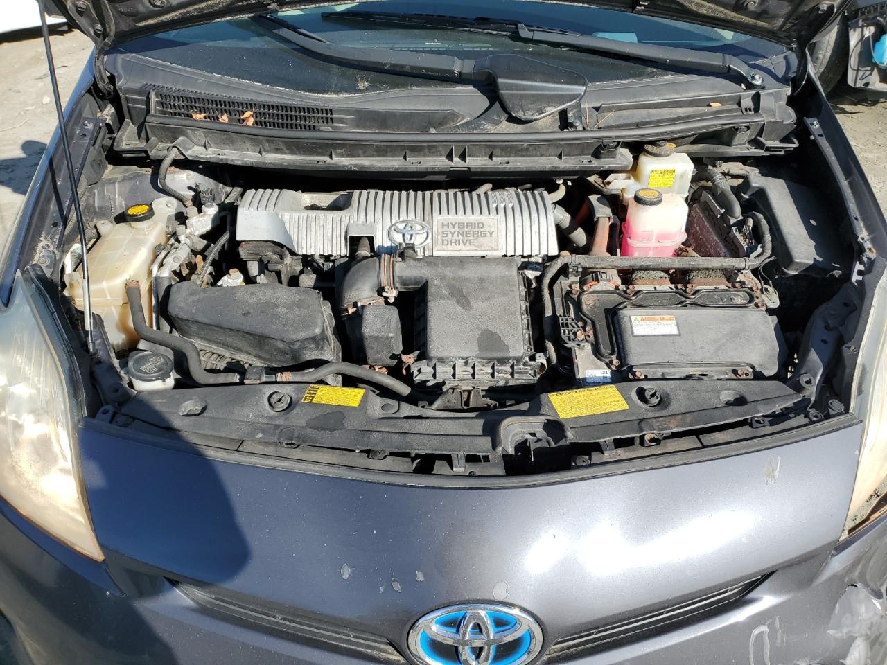 2014 Toyota Prius VIN JTDKN3DU7E1768665 Copart auction photo, side / front end damage thumbnail 11