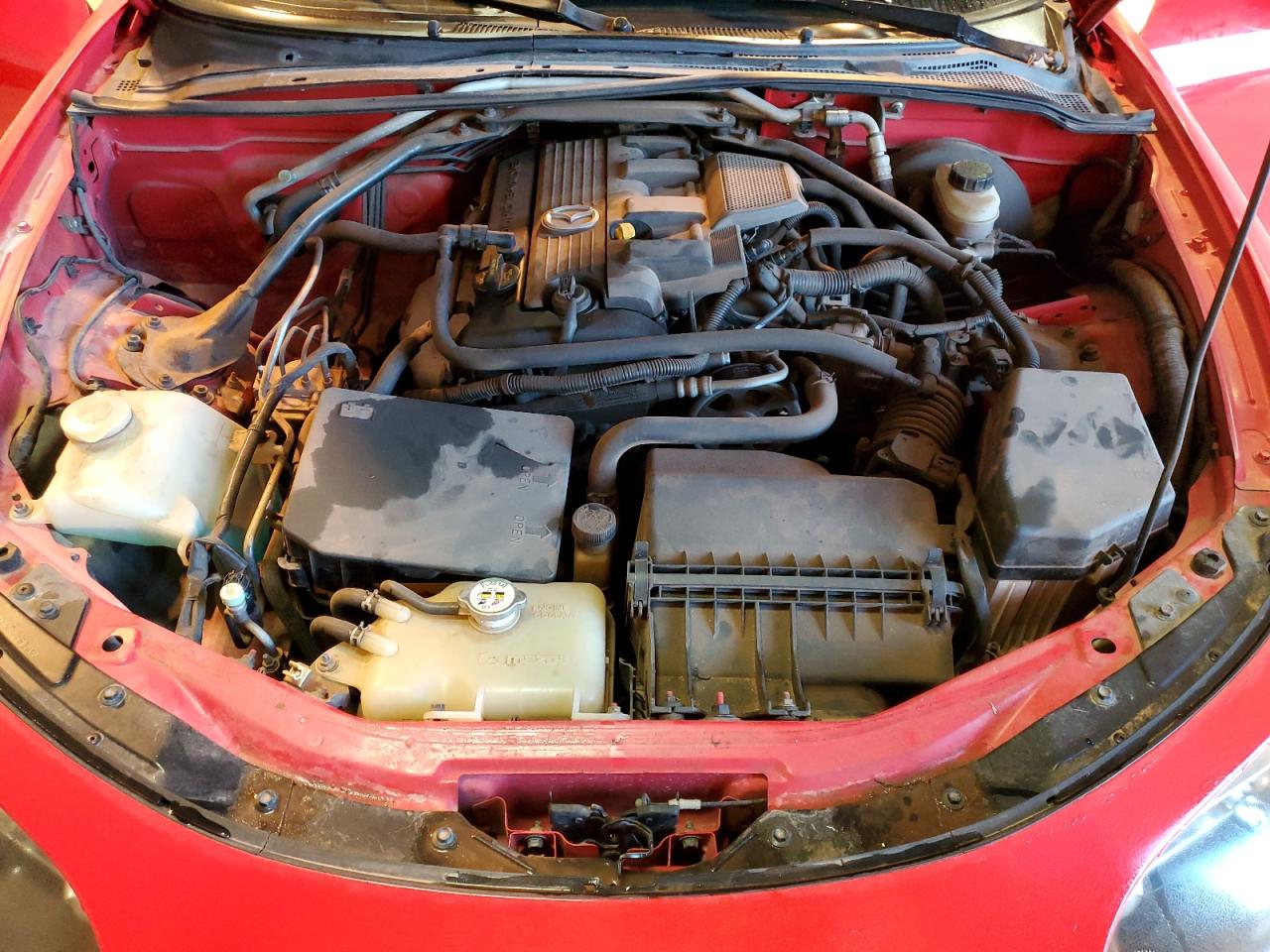 2008 Mazda MX-5 VIN JM1NC26F980145277 Copart auction photo, undercarriage / hail damage thumbnail 13
