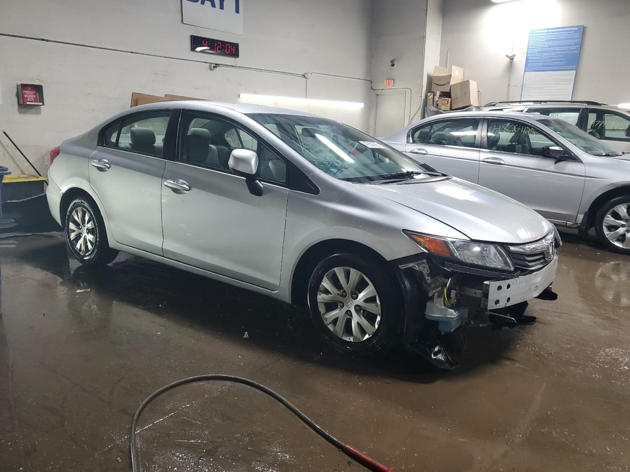 2012 Honda Civic VIN 19XFB2F55CE095668 Copart auction photo, front end / rear end damage thumbnail 4