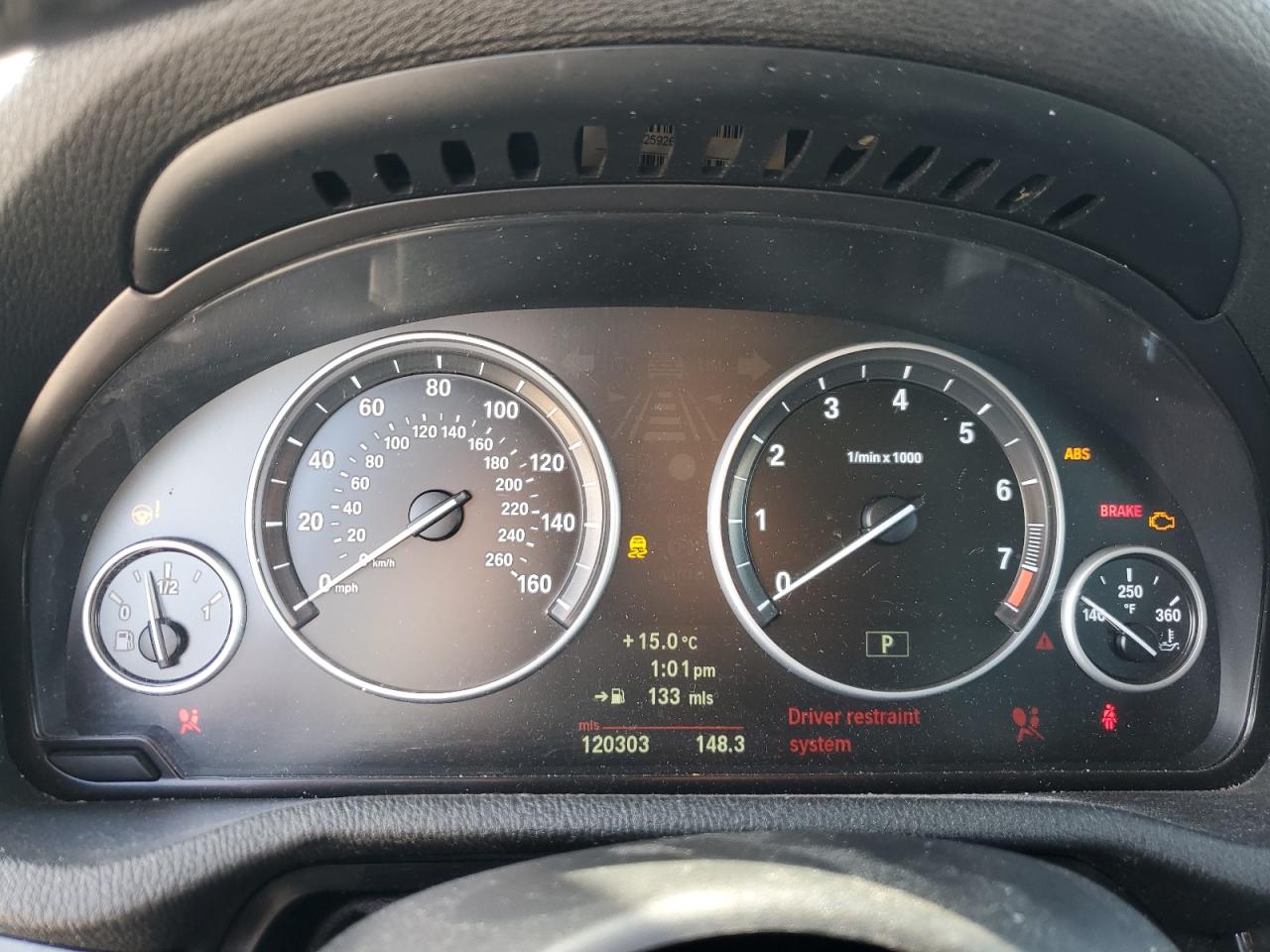 2012 BMW X3 VIN 5UXWX5C54CL722731 Copart auction photo, front end / minor dent/scratches damage thumbnail 9