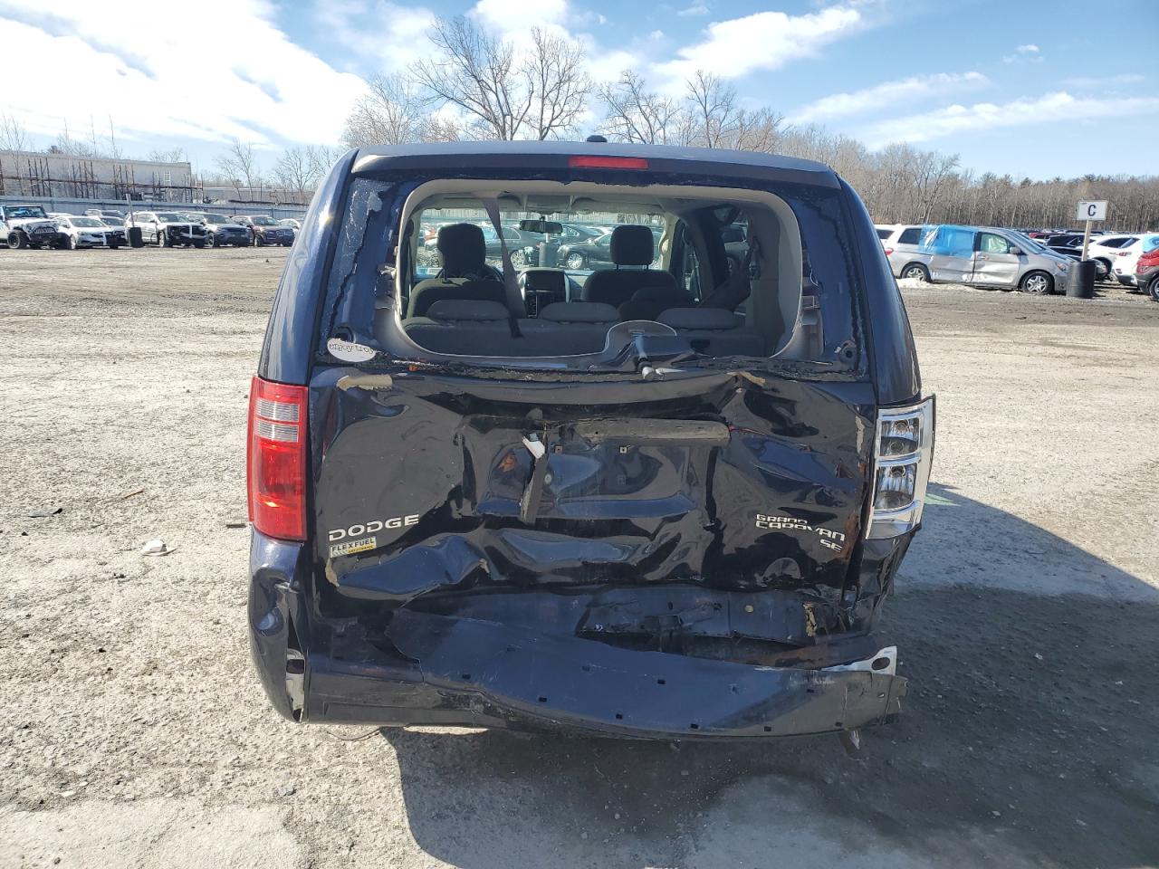 2010 Dodge Caravan VIN 2D4RN4DE1AR181481 Copart auction photo, rear end / front end damage thumbnail 6